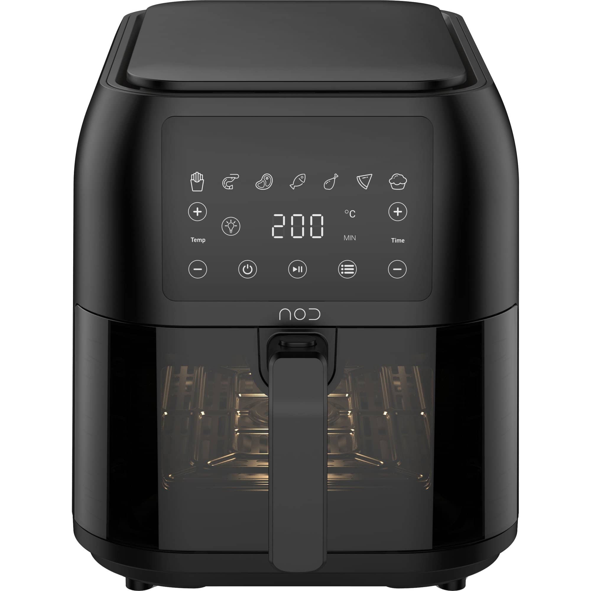 Läs mer om XXL Slim airfryer med fönster 8 liter
