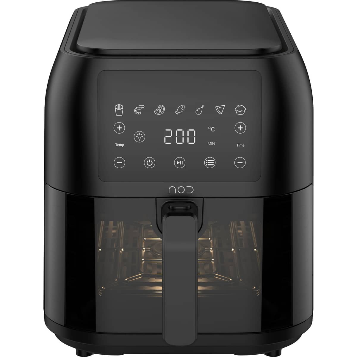 XXL Slim airfryer med fönster 8 liter