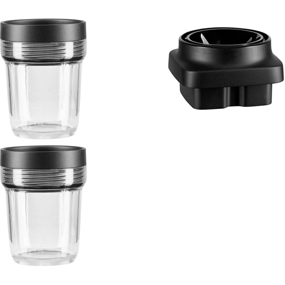 K150 + K400 2 stk beholder 200 ml og knivenhet