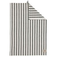 Viskestykke stribet 47x70 cm, grøn/hvid