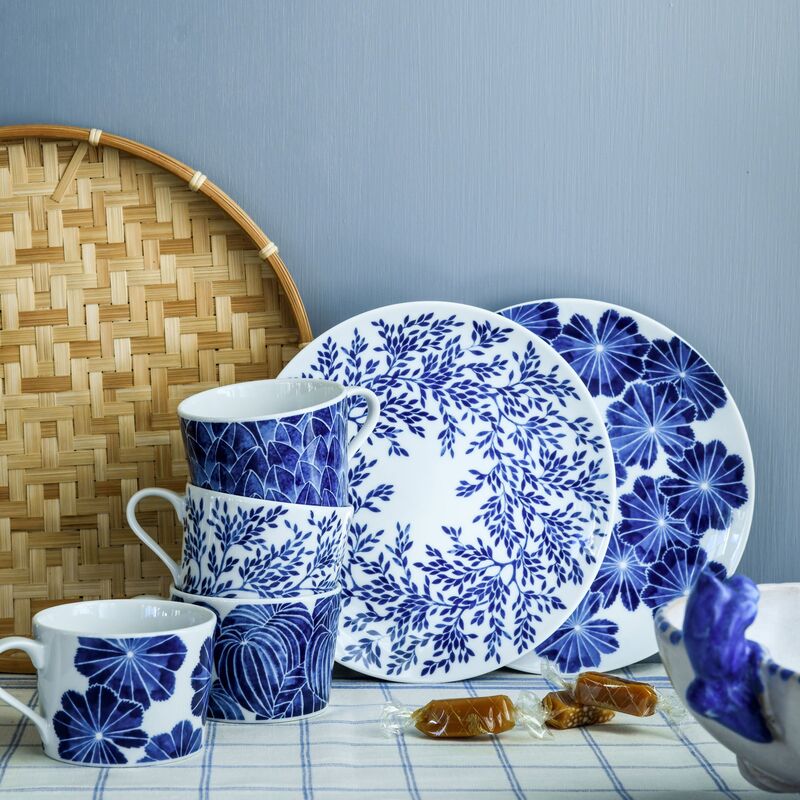 Myrten asetti, 21 cm, sininen