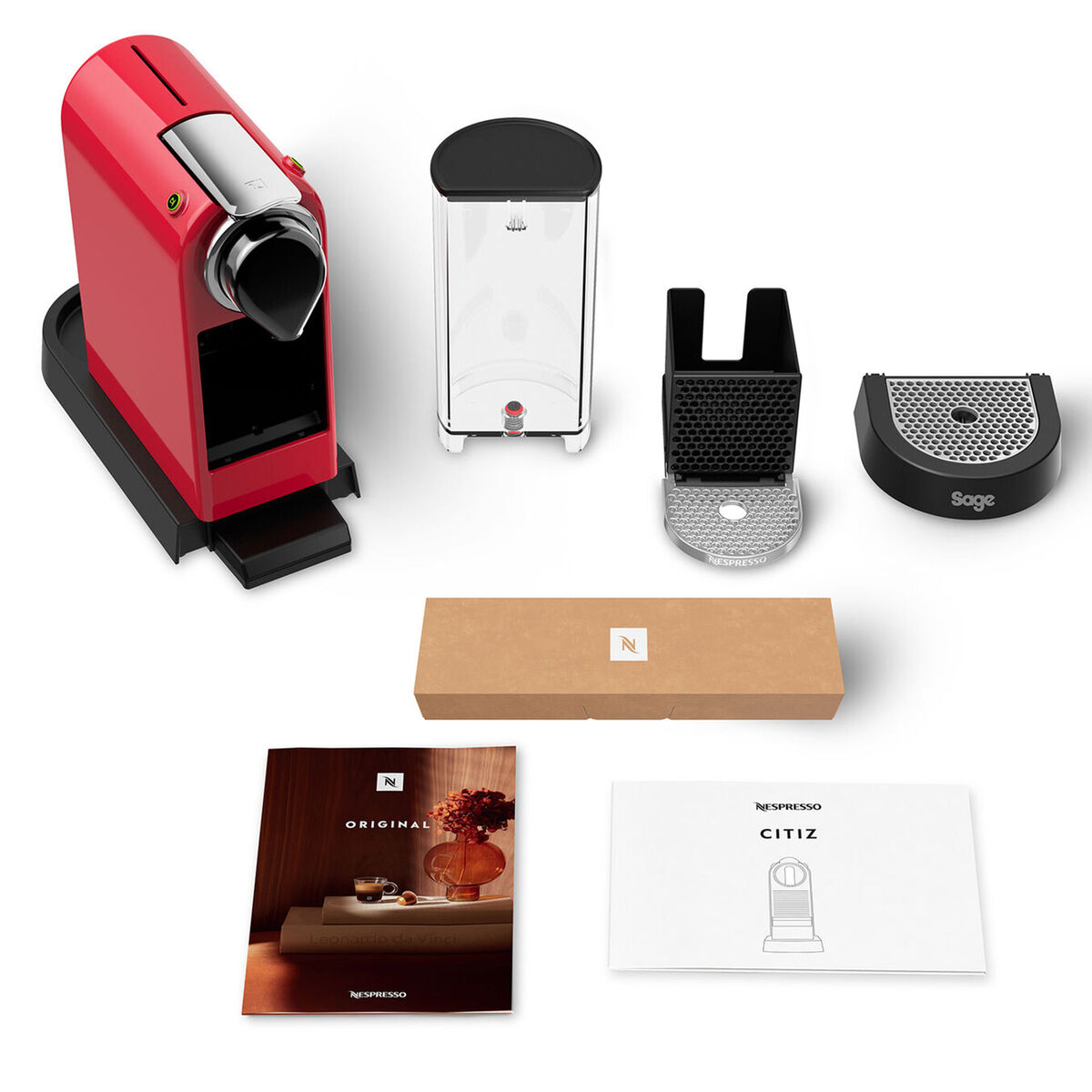 Nespresso by Sage SEC 630 CitiZ kapselmaskin, röd