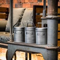 Industrial Vintage Kaffeboks Metall