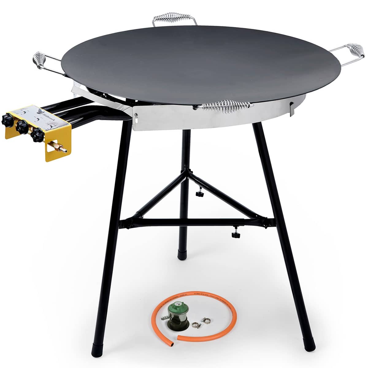 Stegeplade med gasbrænder, 78 cm