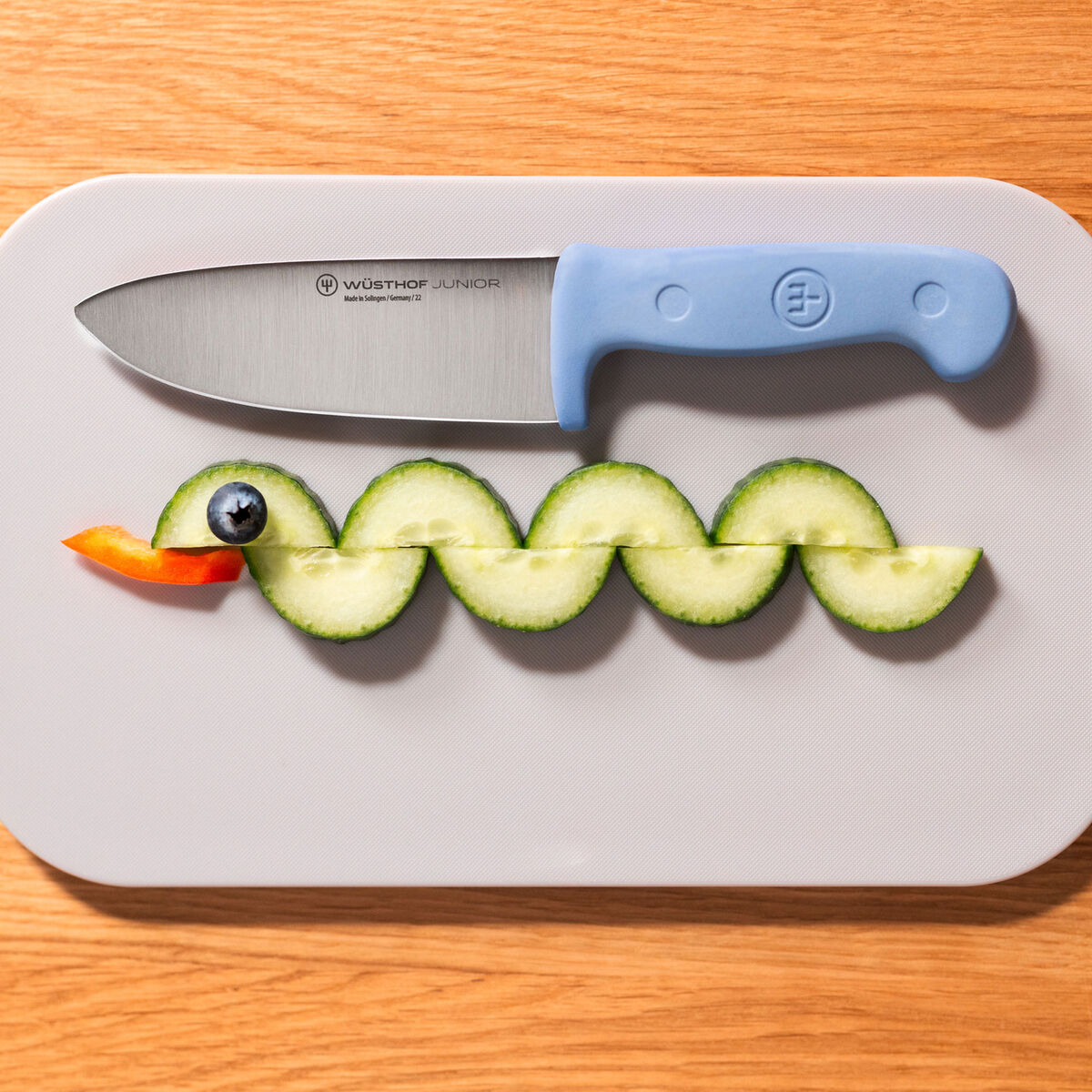 Junior kokkekniv 10 cm, blå