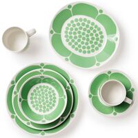 Arabia Sunnuntai oval tallrik 25 cm, grön