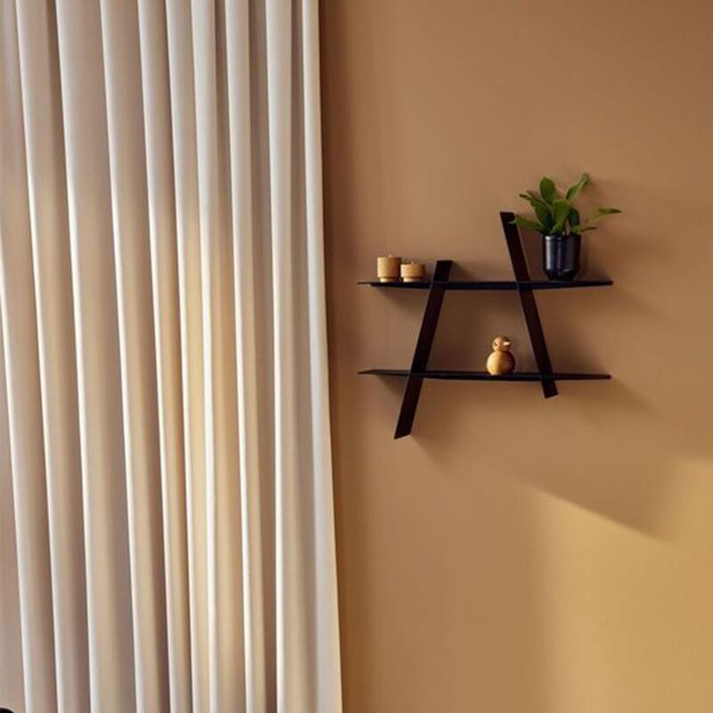 A-Shelf svart stål, medium