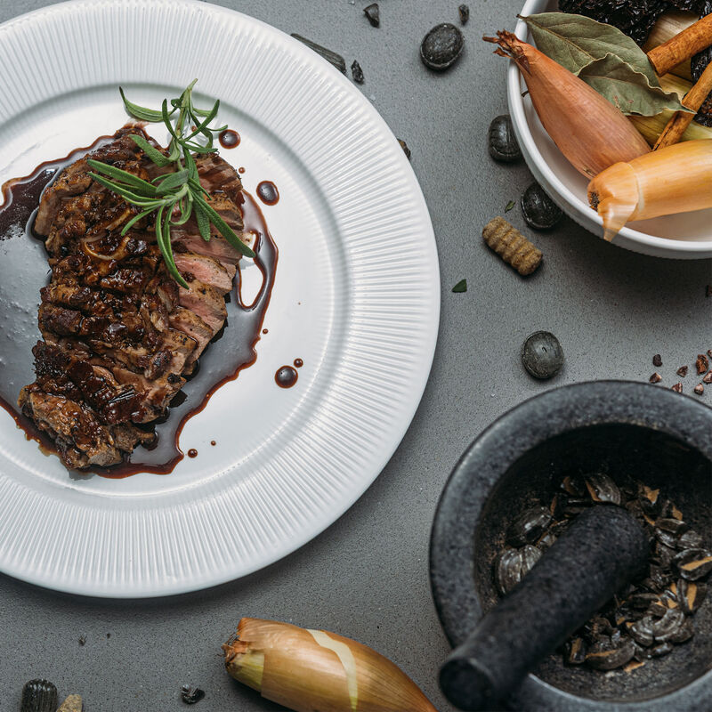 Morter & pistill, støpejern