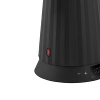 Plissé Vattenkokare med temperaturkontroll 1,7 liter, svart
