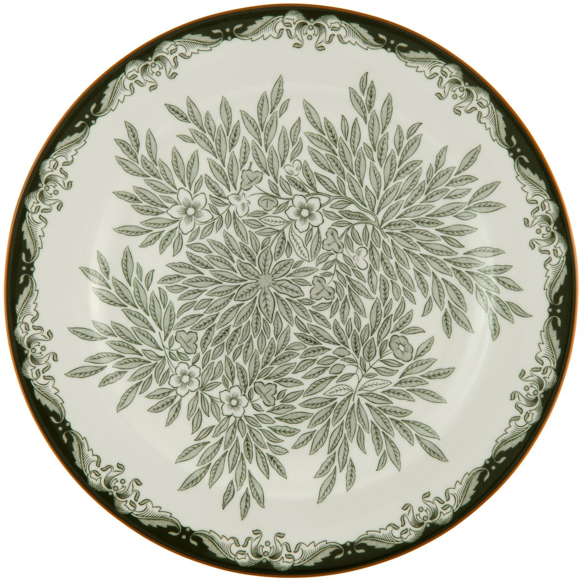 Ostindia Floris tallerken 27 cm, grøn