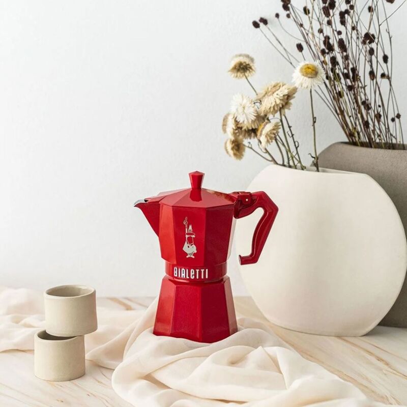 Mokkabrygger 3 kopper, rød