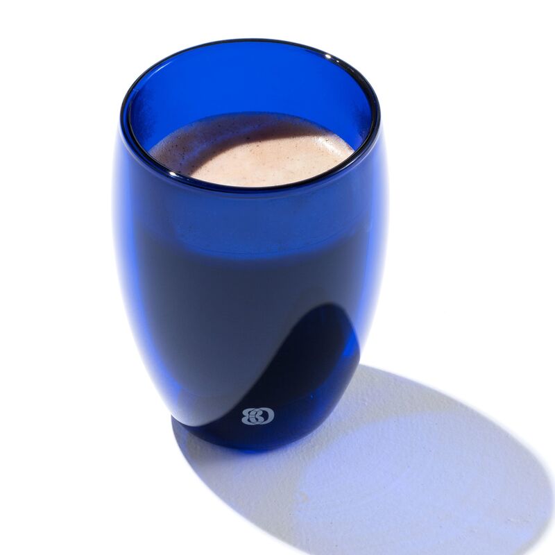 PAVINA dobbeltsidet glas 35 cl, blå, 2 stk.