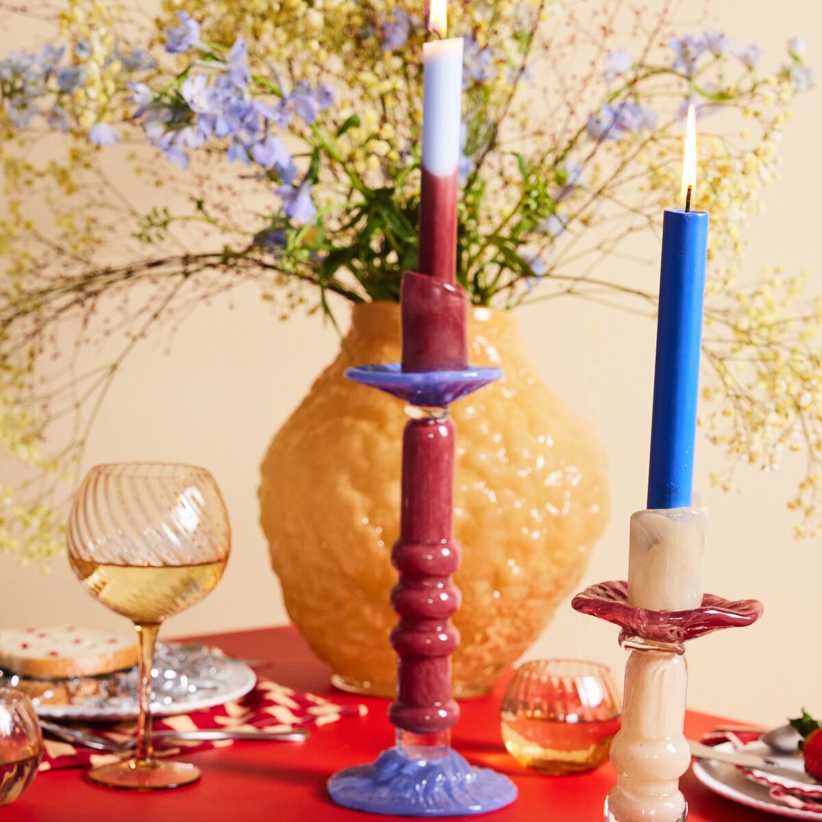 Corallo vase 26 cm, gul