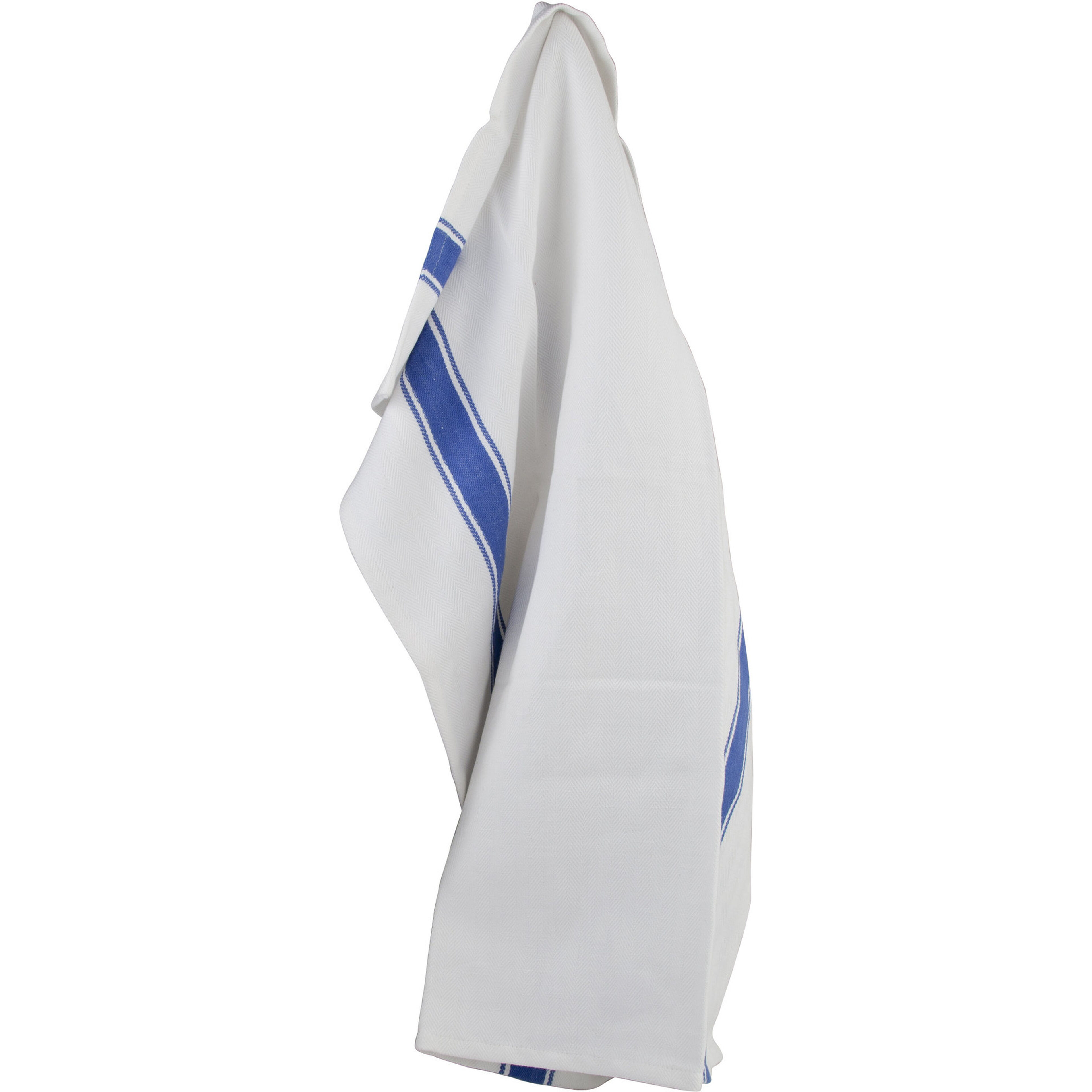 Kökshandduk med blå ränderBomull/Lin