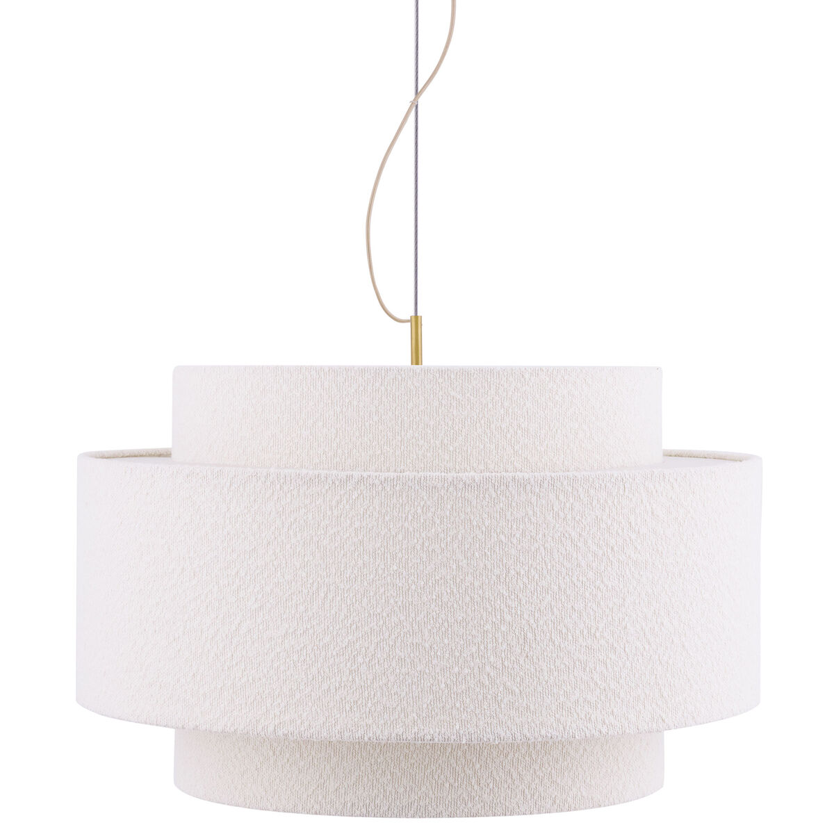 Globen Lighting Noah Bouclé pendellampa 70 cm, vit