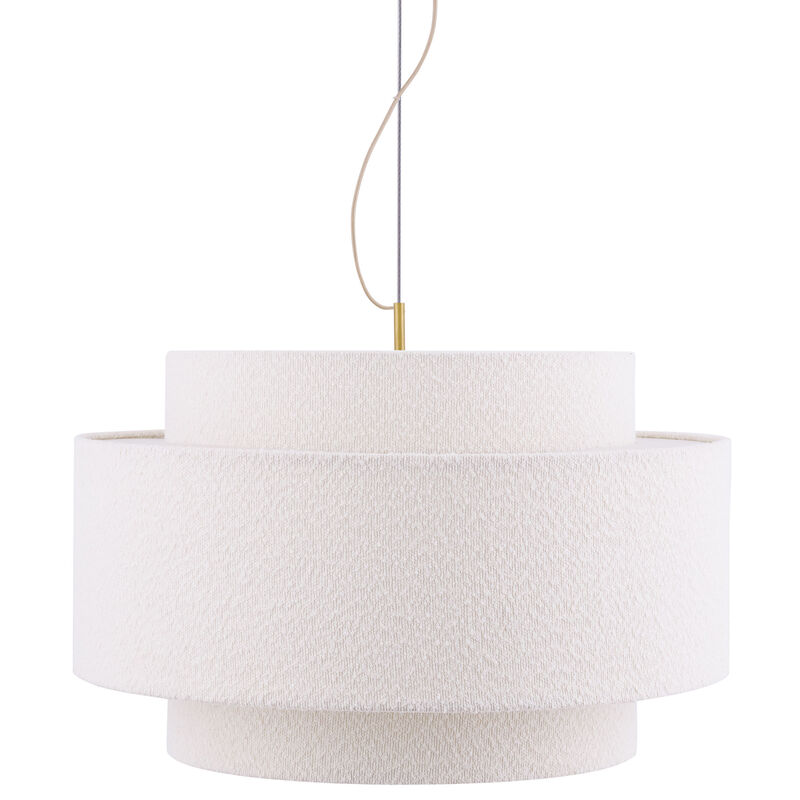 Globen Lighting Noah Bouclé pendellampe 70 cm, hvit