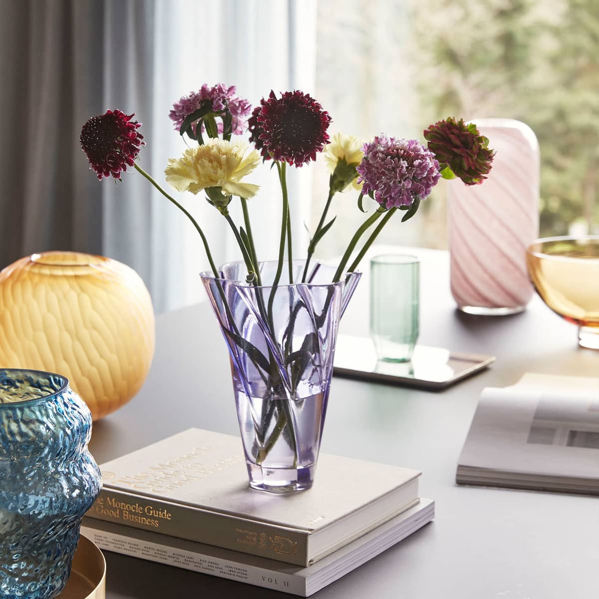 Bloom vas 18 cm, lila