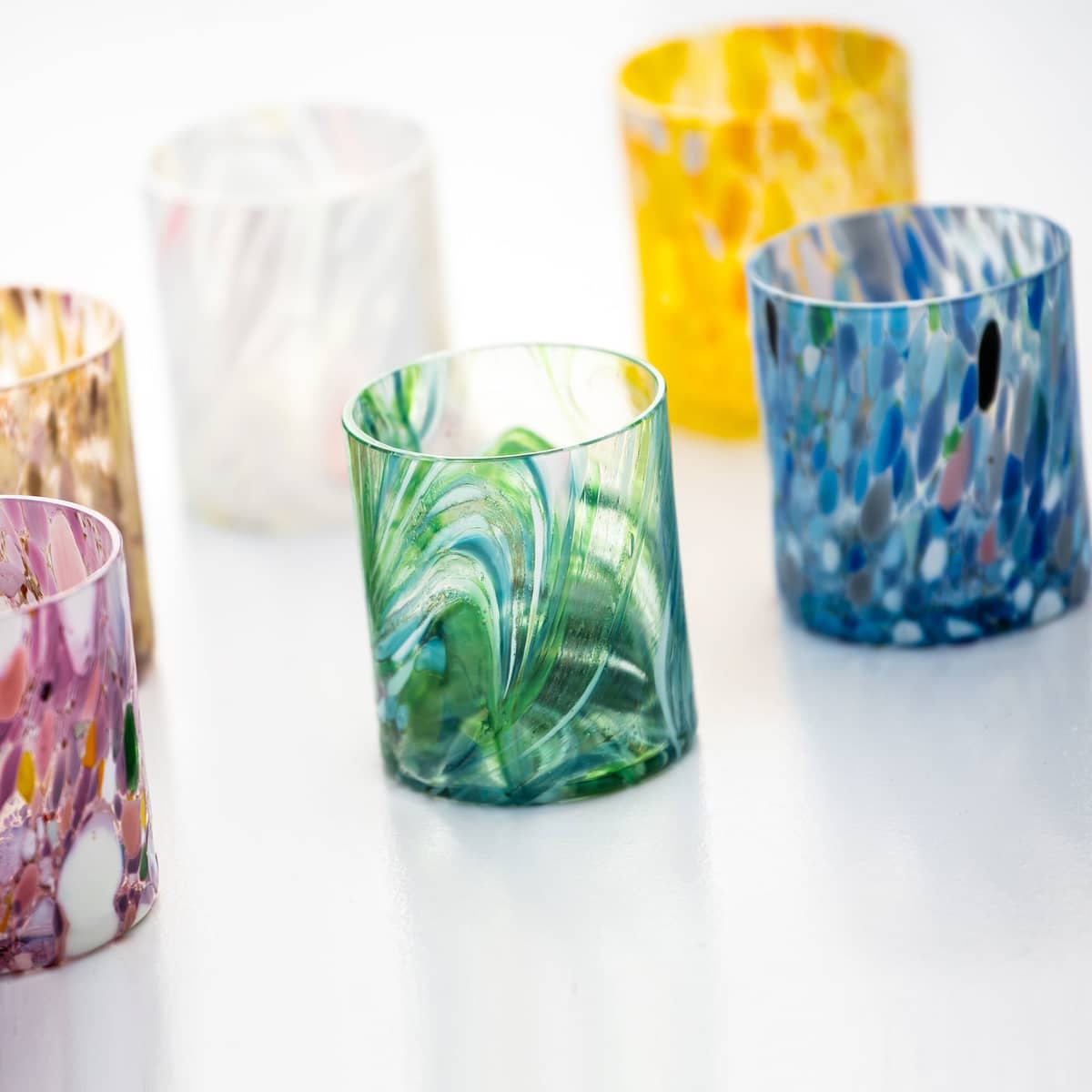Swirl dricksglas 35 cl, gul