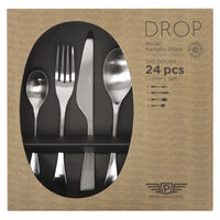 Pintinox Drop Bestickset matt, 24 delar 