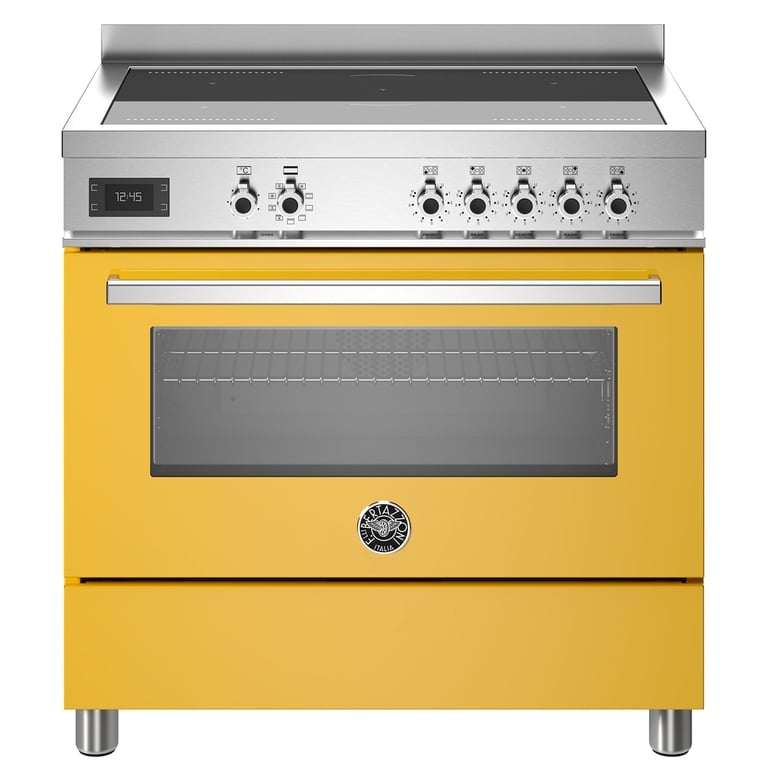 PRO95I1EGIT Professional induktionsspis med singelugn, 90 cm, gul
