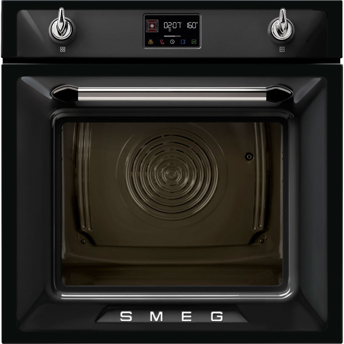 SOP6902S2P innbygget ovn, 68 liter, svart
