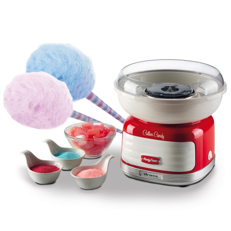 Party Time Candyfloss-maskine, rød