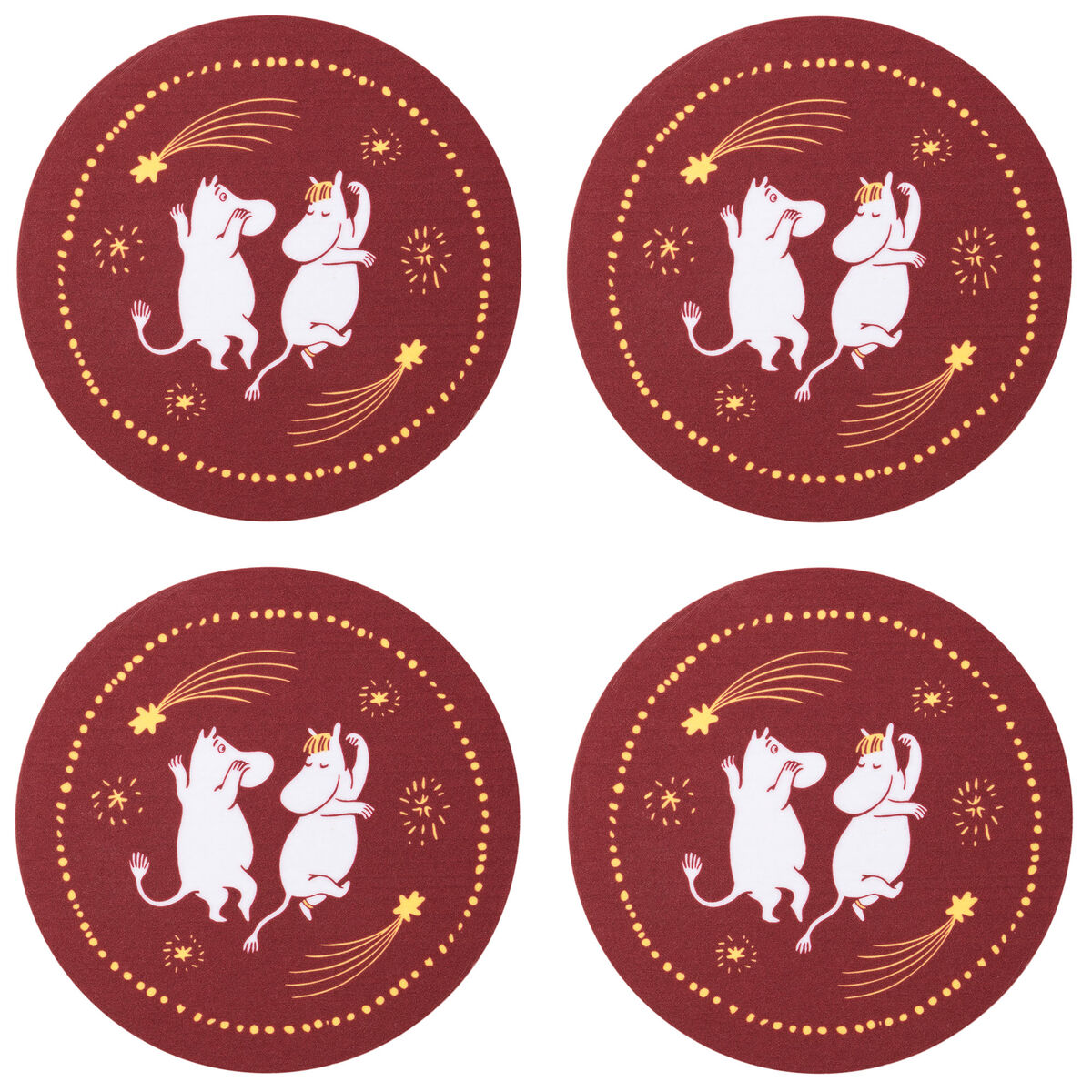 Mummi Festlige Stunder bordbrikker 9 cm, 4 stk.