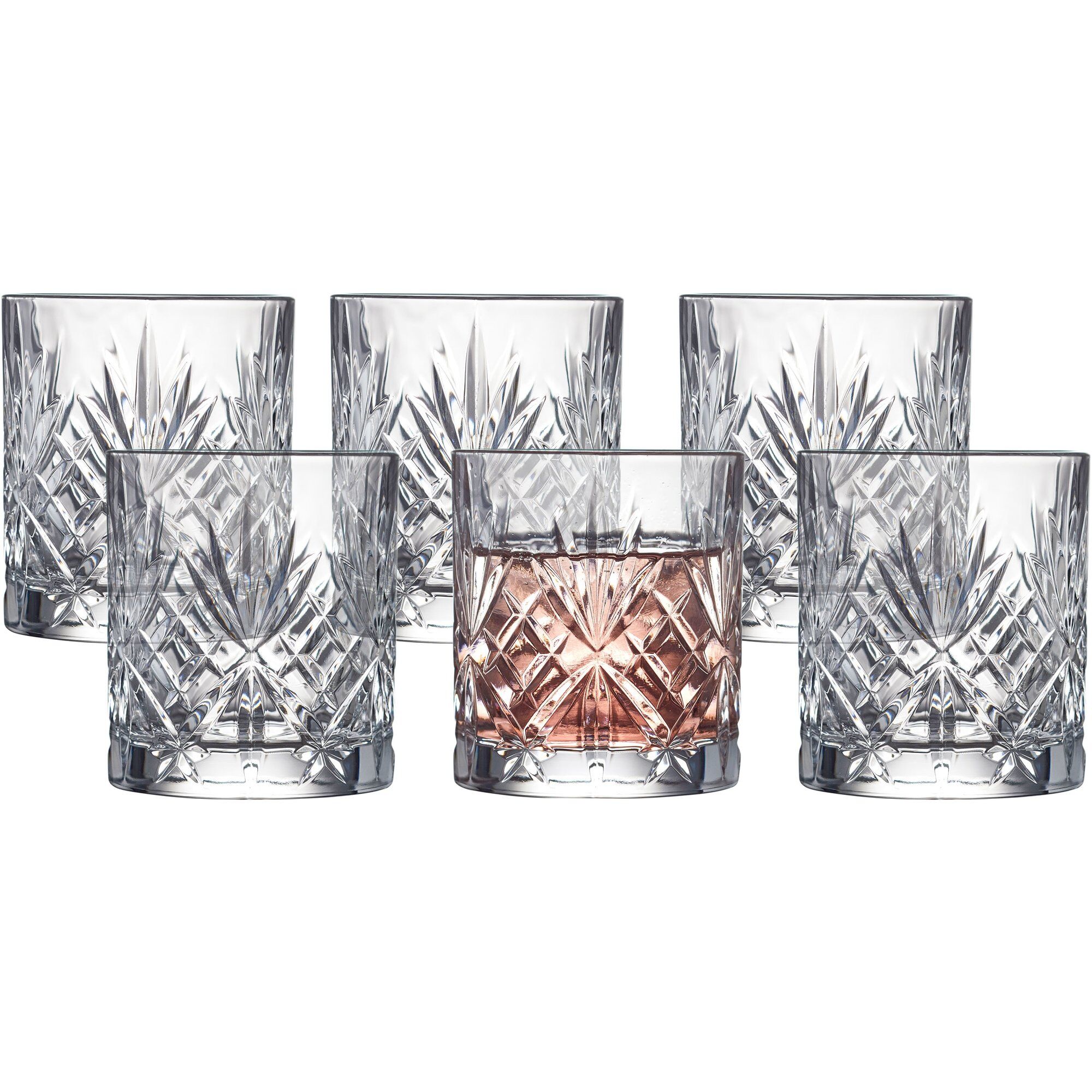 Lyngby Glas Melodia vannglass 23 cl 6-pakning Krystall