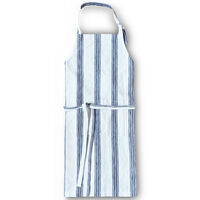 Textiles Garn Förkläde, blå/vit