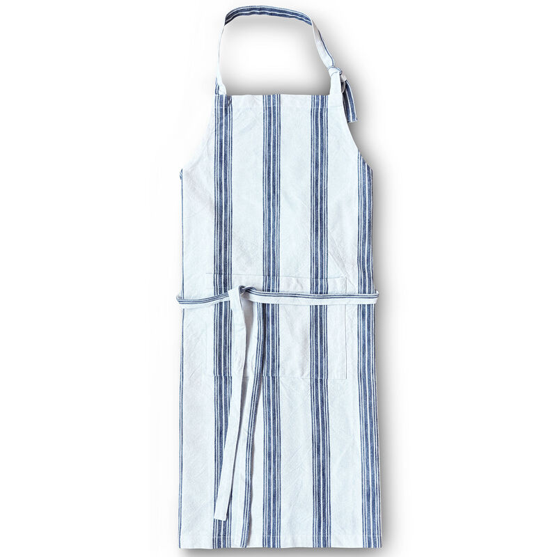 Textiles Garn Förkläde, blå/vit