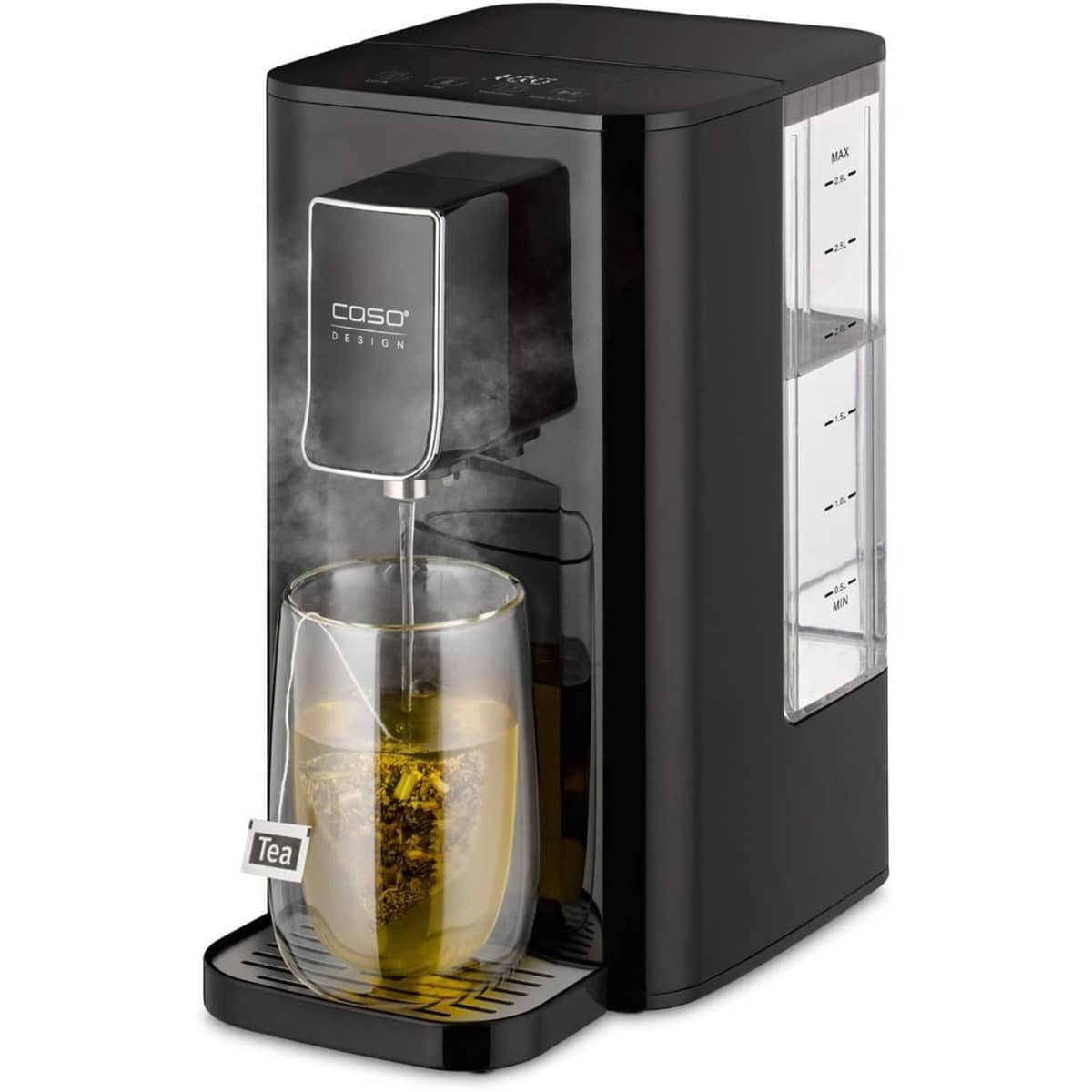 HW550 varmtvandsdispenser, stål/sort
