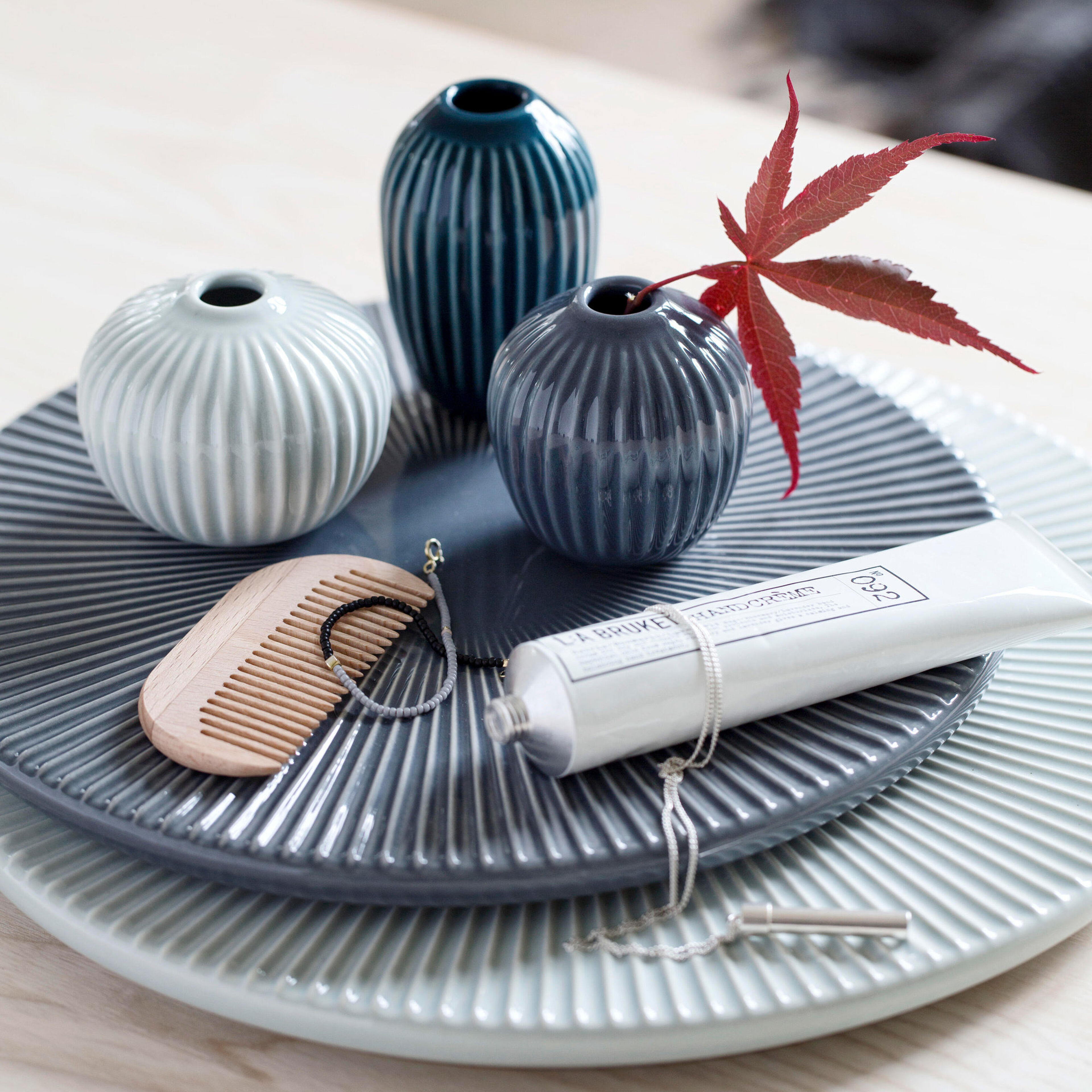 kaehler-hammershoei-vaser-groen-3-stk-692398-23430-2