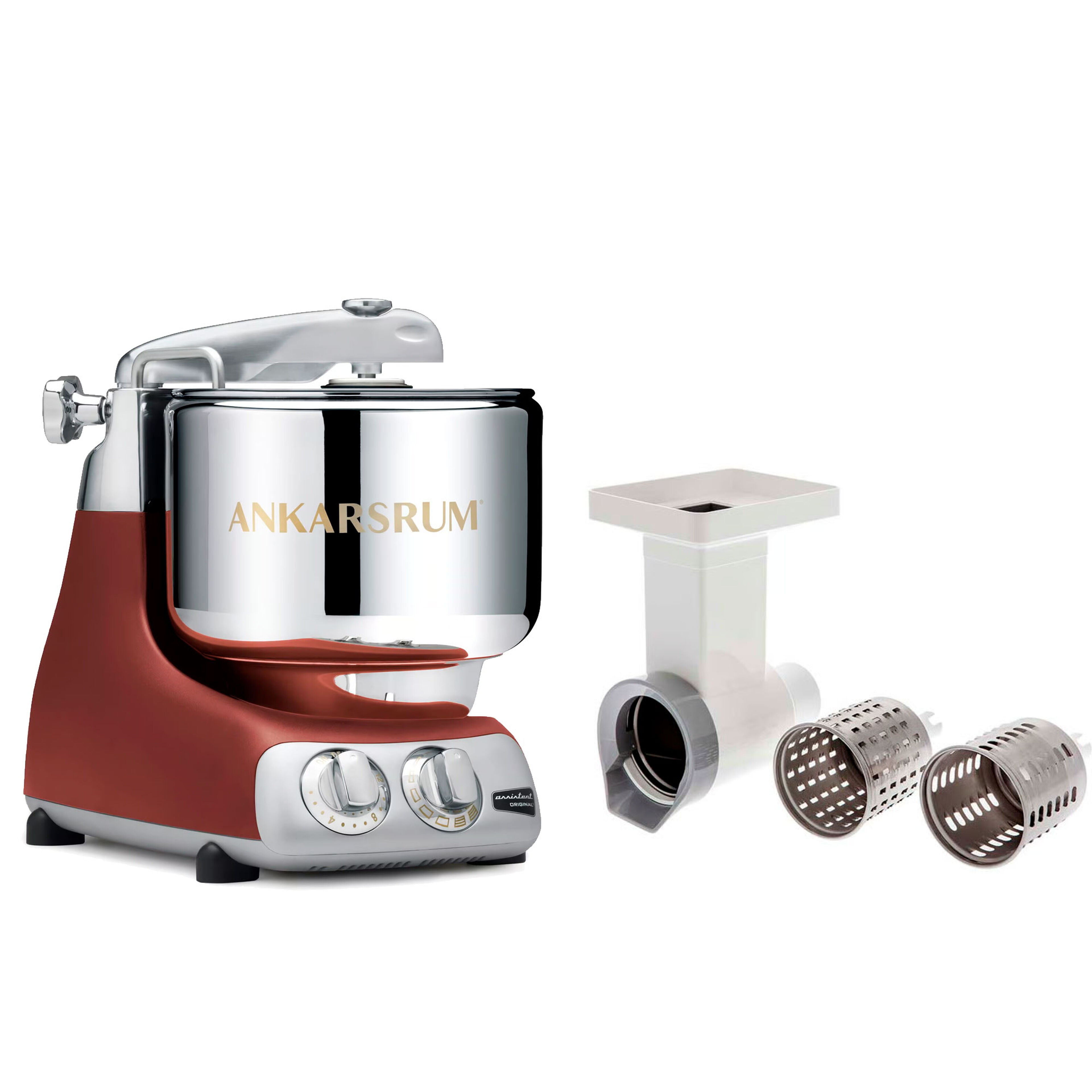 Ankarsrum Assistent Original AKM6230 Rustic Maroon + Grønnsakskutter