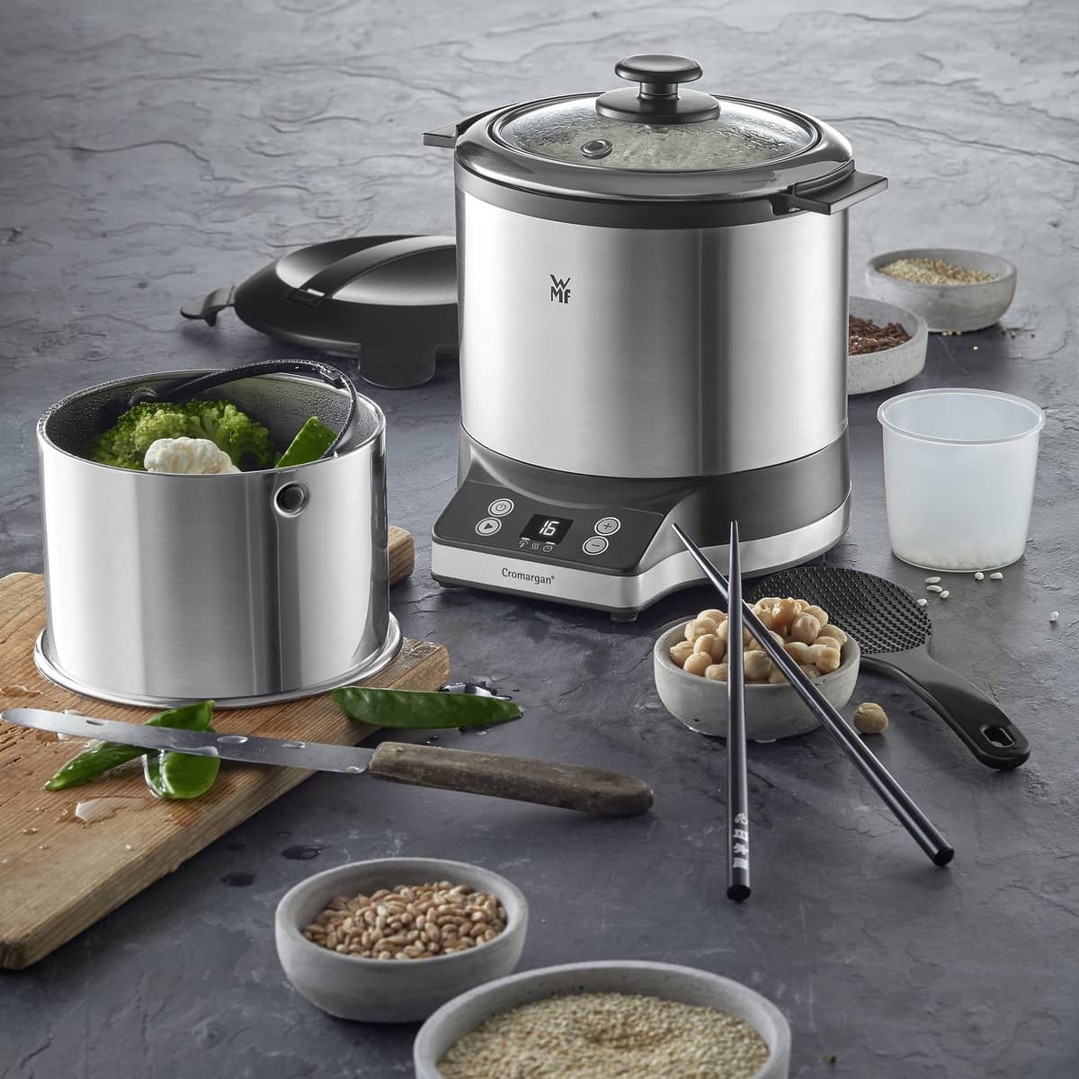 Kitchen Minis riskoker med to-go lokk