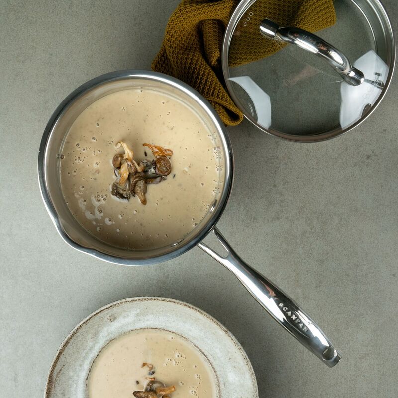 STS kastrull med lock 16 cm/1,8 liter, rostfritt stål