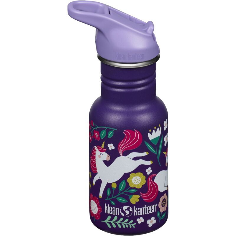 Kid Classic Narrow Flip vesipullo 355 ml, leaping unicorns