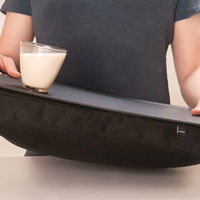 Laptray Anti-Slip Bakke Sort