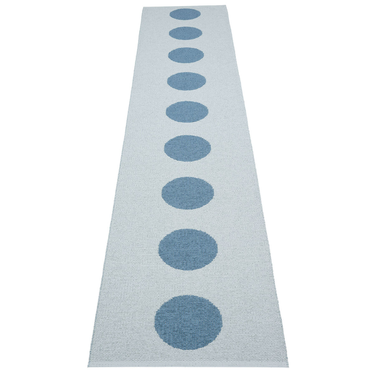 Pappelina Vera Pop matta 70 × 360 cm, river/blue fog