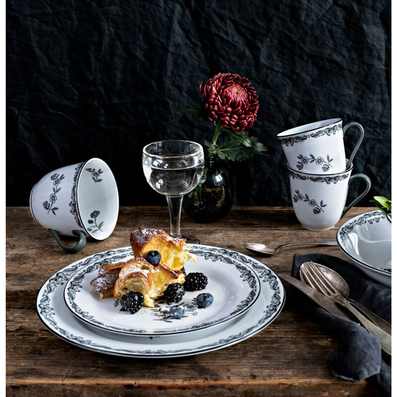 Svart Tallrik, 21 cm