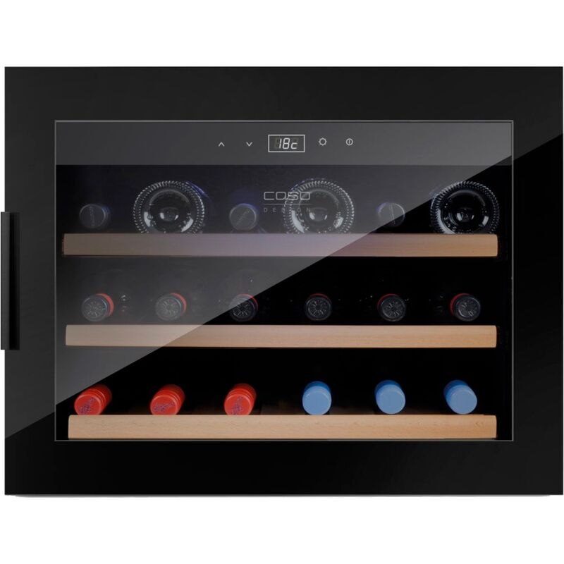 WineSafe 18 vinkylskåp svart, inbyggnad