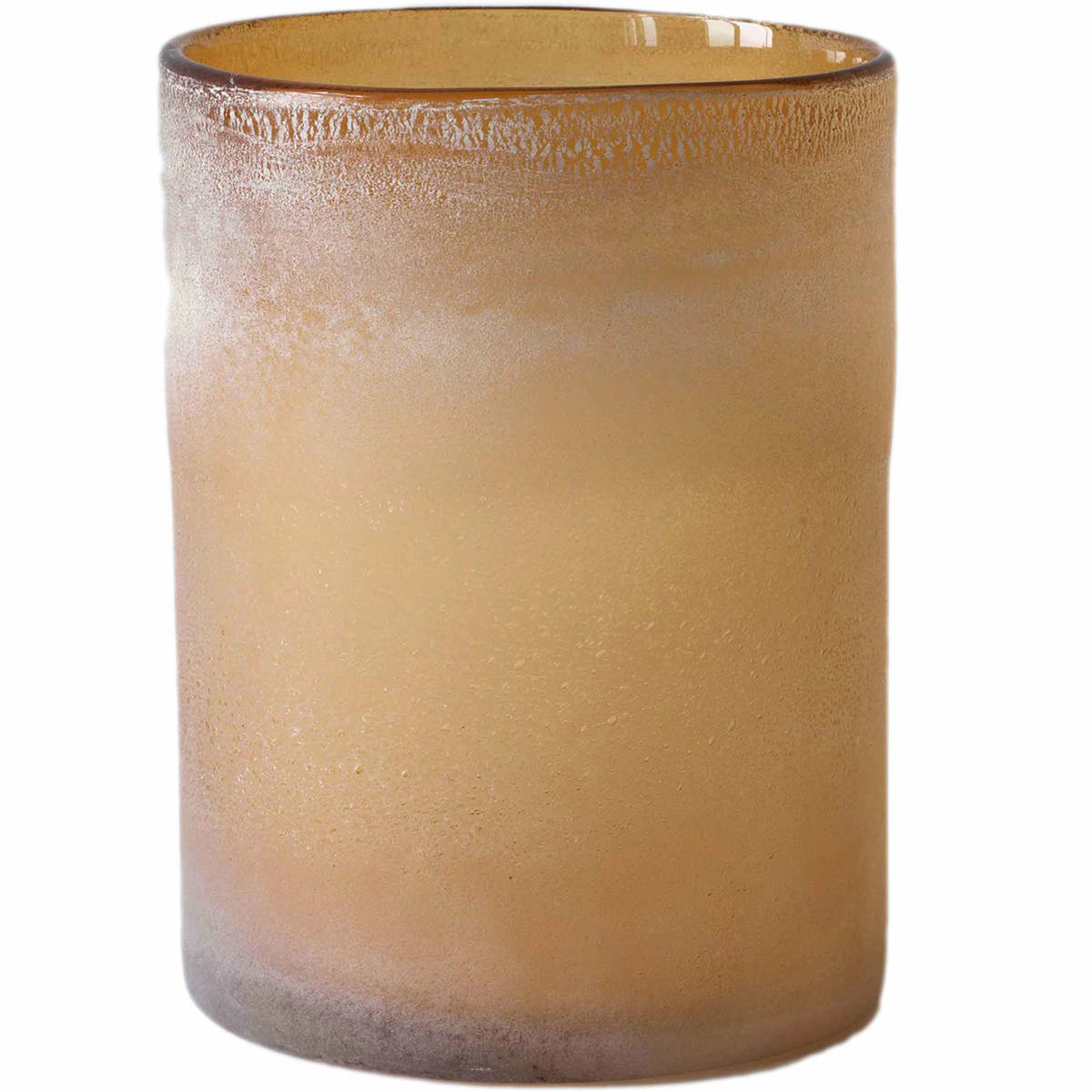 Frost fyrfadsstage, amber, large