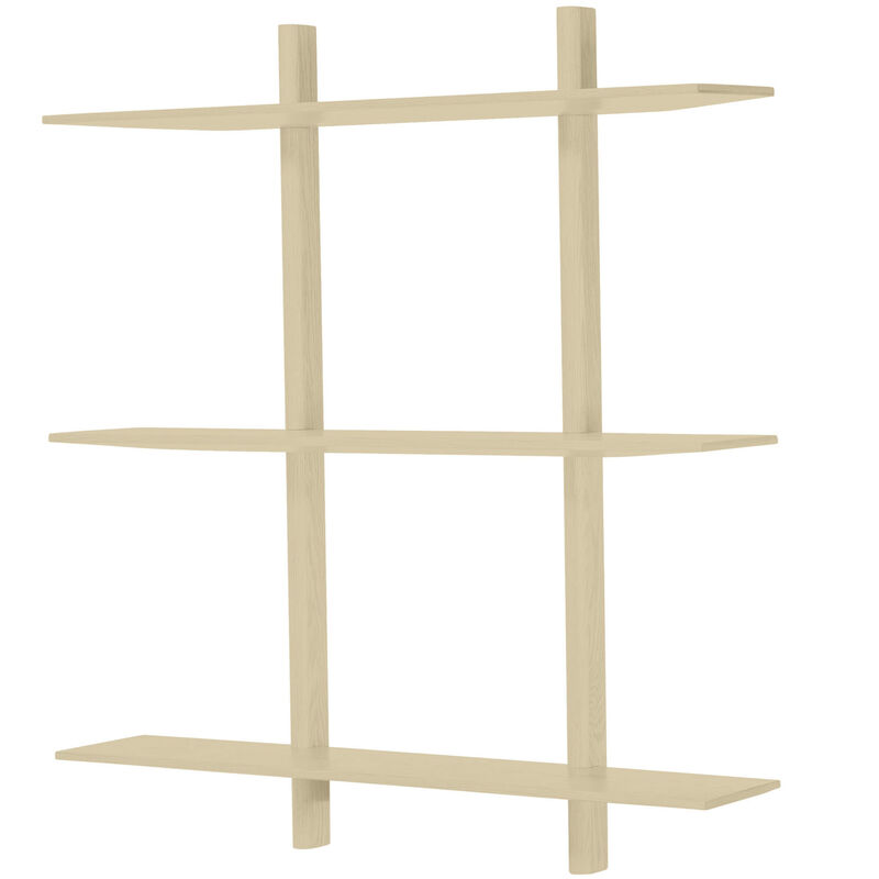 Noir vegghylle 90x100 cm, light ivory