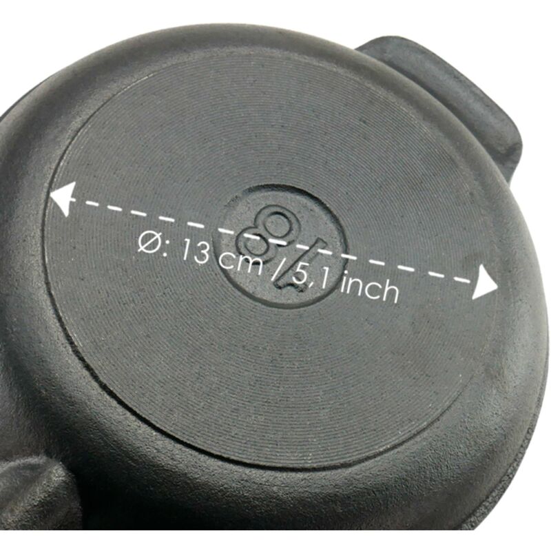 Valurautapannu 18 cm, kahva pyökkiä