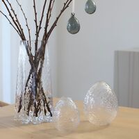 Ägg påskdekoration 12 cm, klar