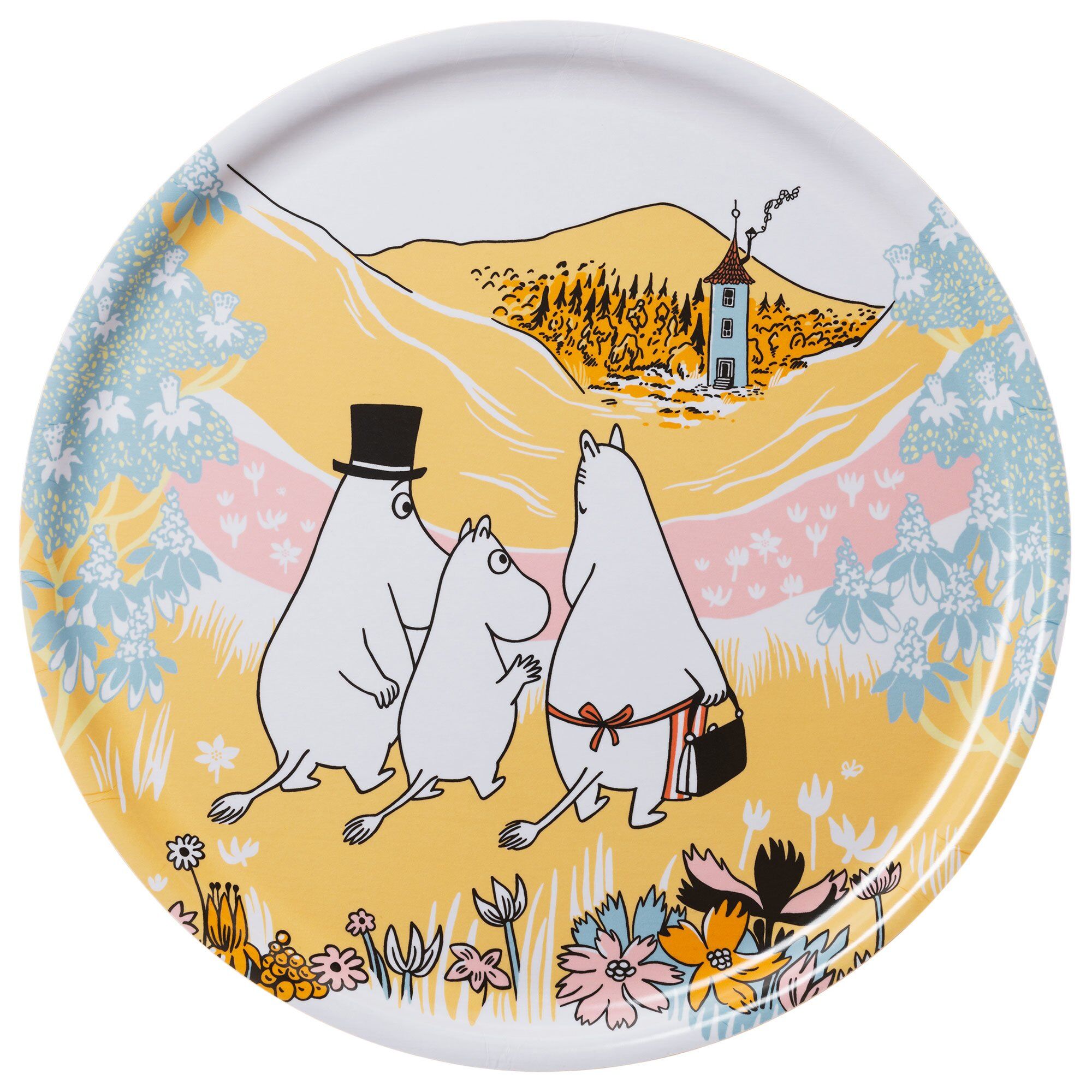 MoominArabia - Mummi serveringsbrett 35 cm Familietid 80 år