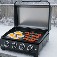 Stegeplade 4 brændere, 59 cm