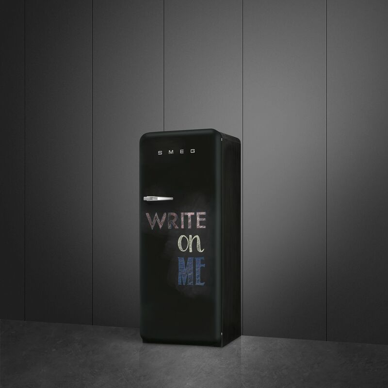 Smeg FAB28RDBB6 Køleskab Med Fryser 153cm Højrehængt Black board