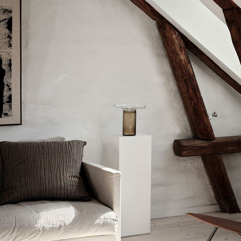 Ensemble vase 22 cm, brown/grey