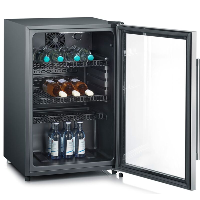 Kylskåp med glasdörr, 118 liter