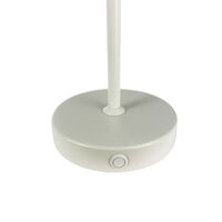Stockholm LED bordlampe, pearl white